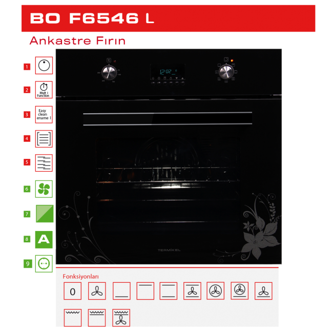 Termikel  | Ankastre Fırın BO F6545 L